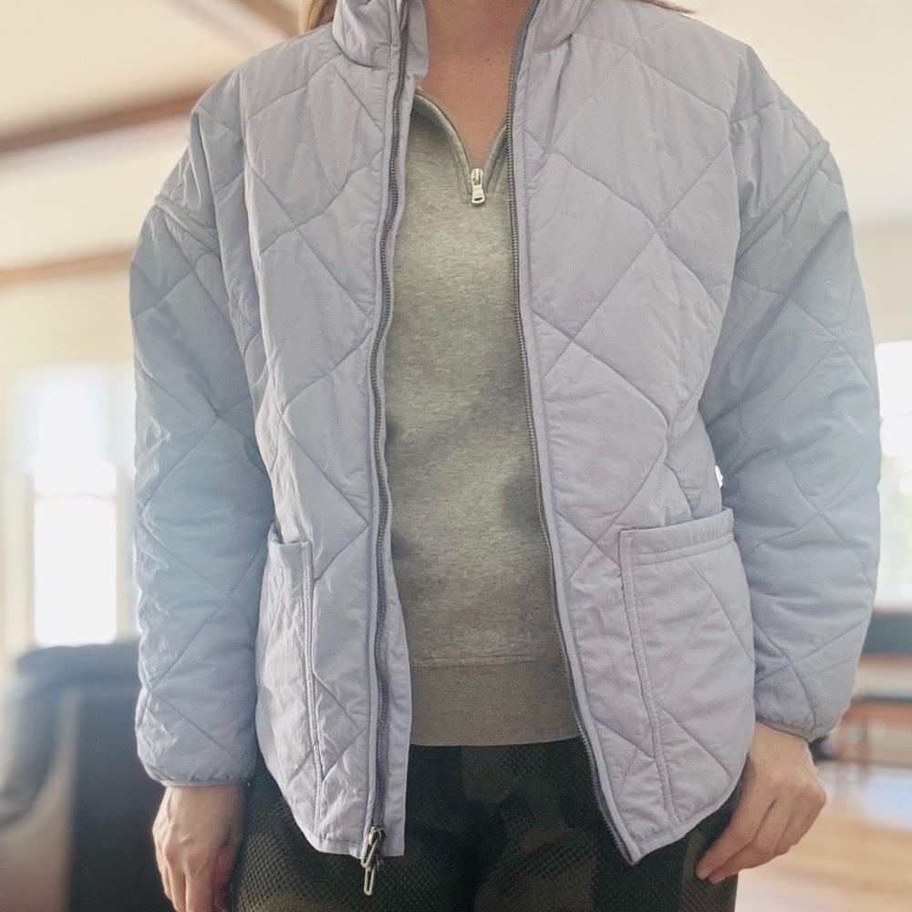 Target All In Motion Lilac Purple Quilted Jacket  + medium - Picture 2 of 7